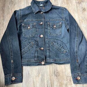 Riders by Lee Jean Jacket Women's S Blue Navy Vintage